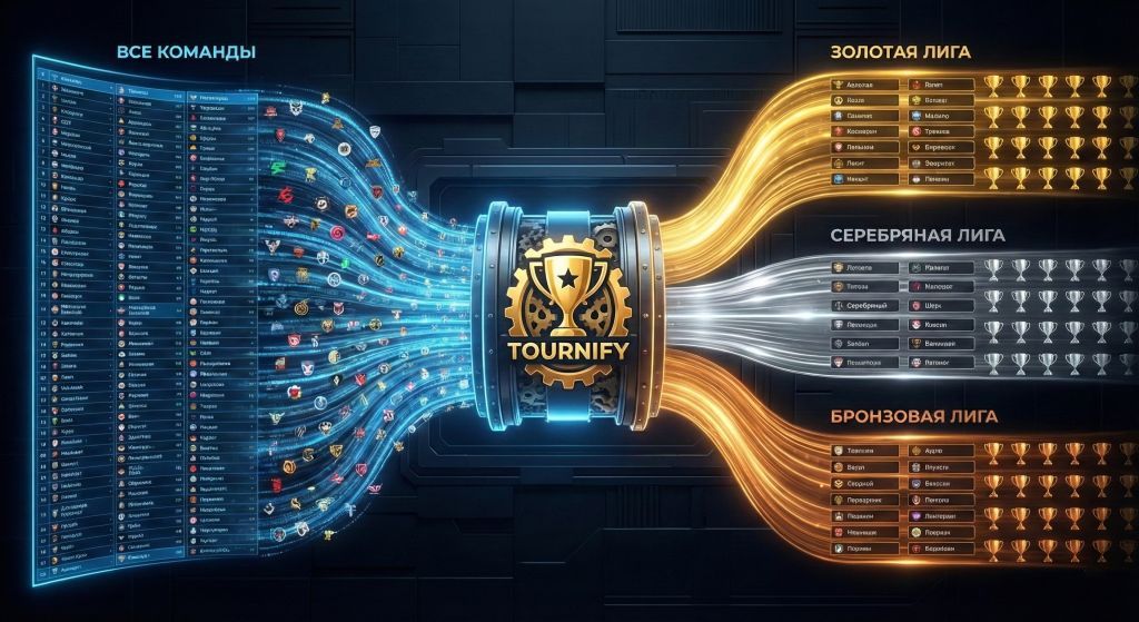 Золотая, Серебряная, Бронзовая лига: как разделить турнир на этапы