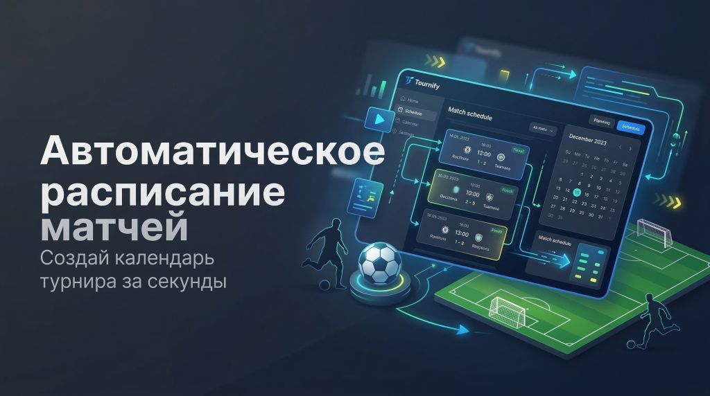 Автоматическое заполнение дат матчей — новое обновление в Tournify ⚡